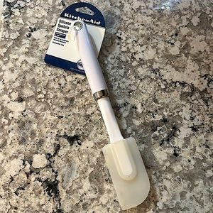 KitchenAid white silicone spatula scraper